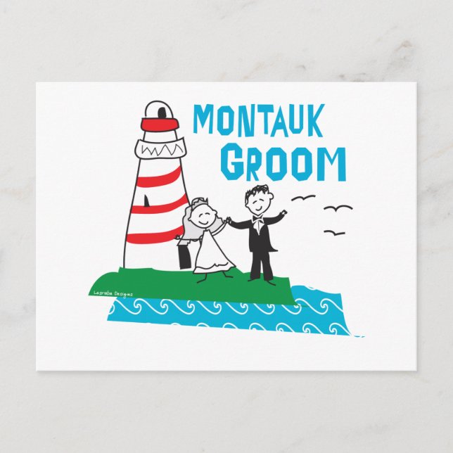 Montauk Groom Gifts Postcard (Front)
