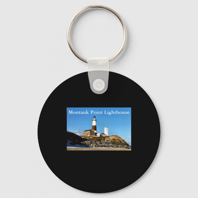Montauk Int Lighthouse New York  Keychain (Front)