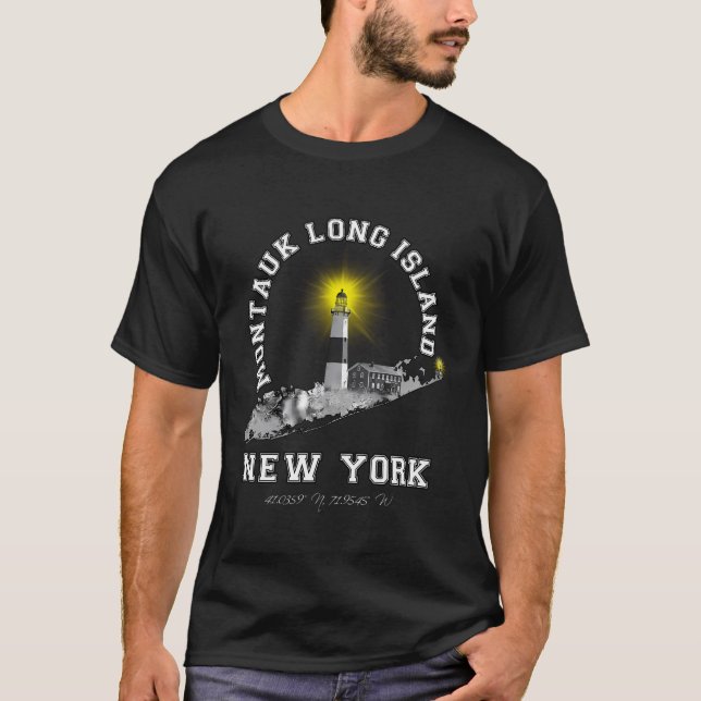 Montauk Lighthouse Long Island Ny T-Shirt (Front)