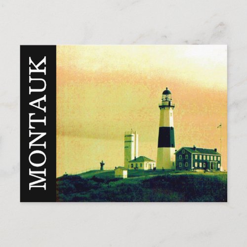montauk lighthouse postcard