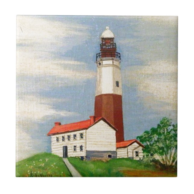 Montauk Lighthouse Tile (Front)