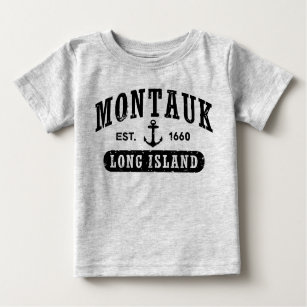 Montauk New York NY College University Style Navy T-Shirt