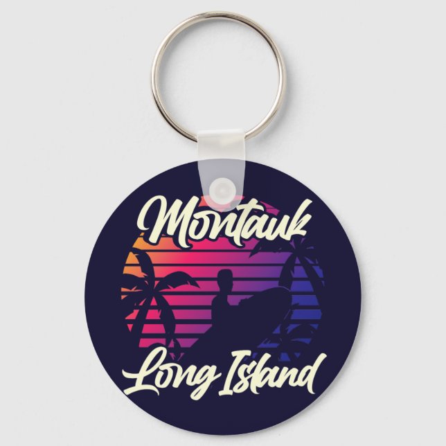 Montauk, Long Island Keychain (Front)