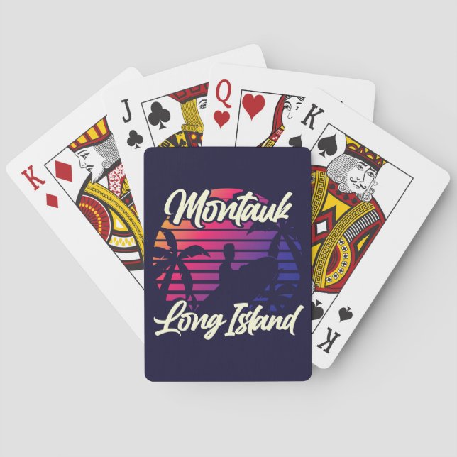 Montauk, Long Island Poker Cards (Back)