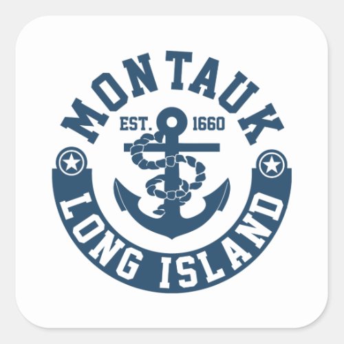 Montauk Long Island Square Sticker