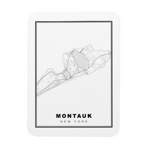 Montauk Map Magnet