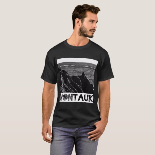 Montauk Mens artsy t_shirt