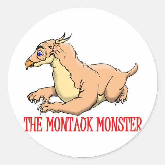 MONTAUK MONSTER CLASSIC ROUND STICKER