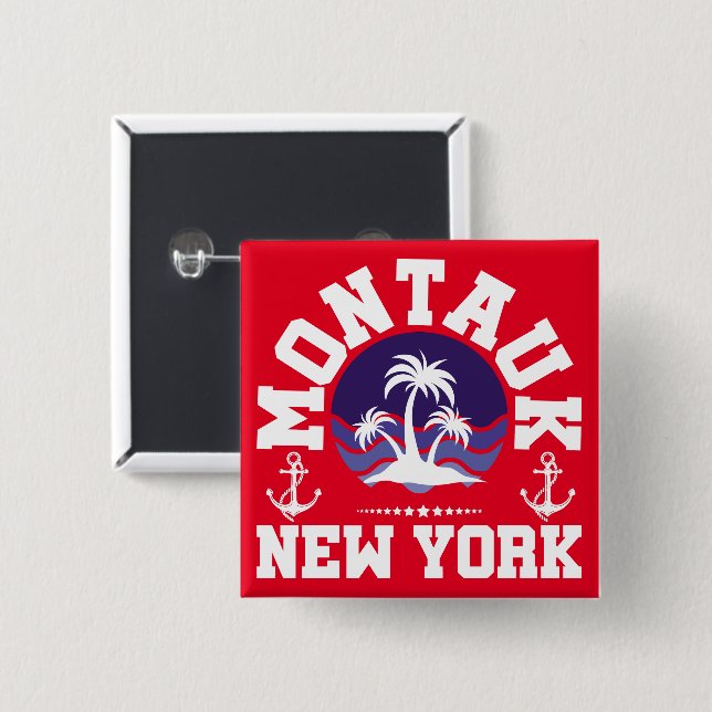 Montauk,New York Button (Front & Back)