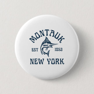 Montauk New York Fishing Marlin Travel Fish Beach Button