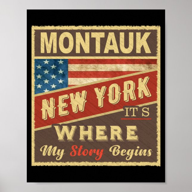 Montauk Ny Its Where My Story Begins _1  Poster (Front)