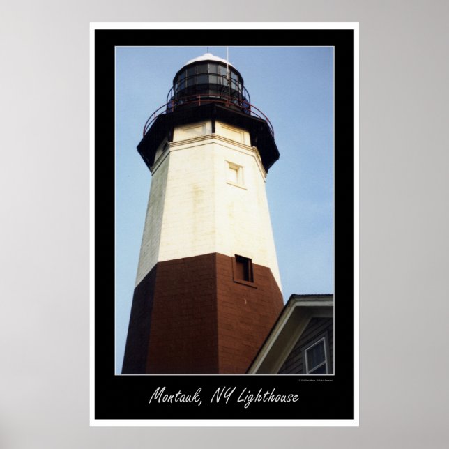 Montauk NY lighthouse Poster (Front)