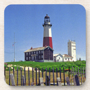 Montauk Point Lighthouse Beverage Coaster