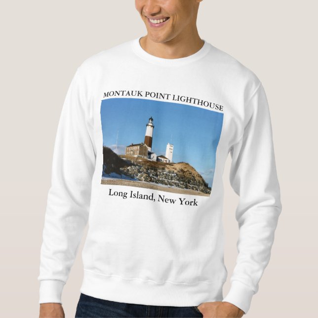 Montauk Point Lighthouse, Long Island New York Sweatshirt (Front)