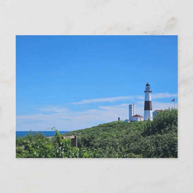 Montauk Point Lighthouse Long Island NY Postcard (Front)