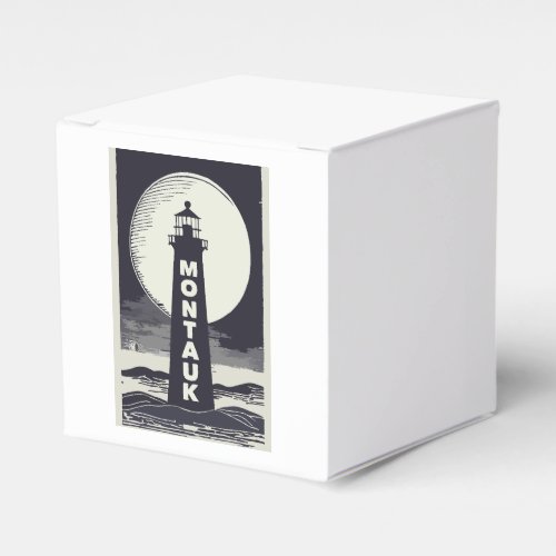 Montauk Point Lighthouse Moon Favor Boxes