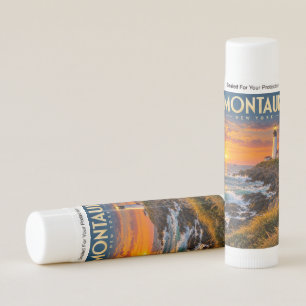 Montauk Point Lighthouse Sunset New York Lip Balm