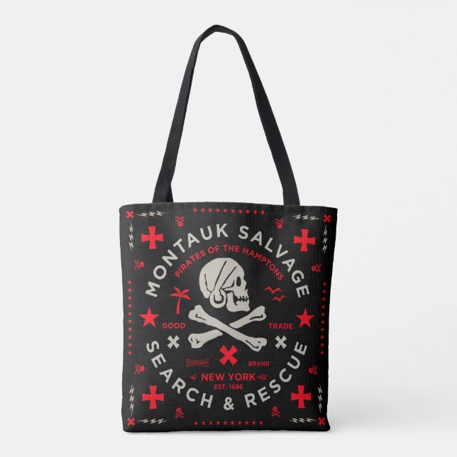 Montauk Salvage Co. Bandana Beach Bag (Back)