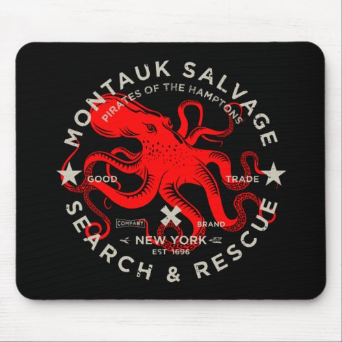 Montauk Salvage Co Octopus Mouse Pad