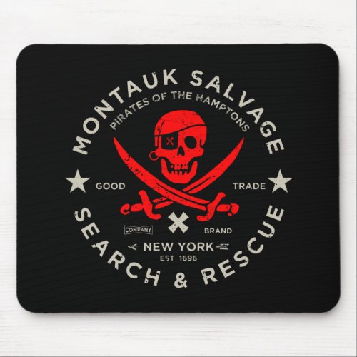 Montauk Salvage Co Pirate Mouse Pad