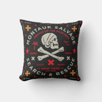 Montauk Salvage Co. Pirate Outdoor Pillow