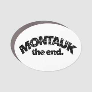 Montauk The End Long Island New York Camp Hero NY Car Magnet
