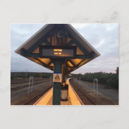 Montauk Train Station Postcard