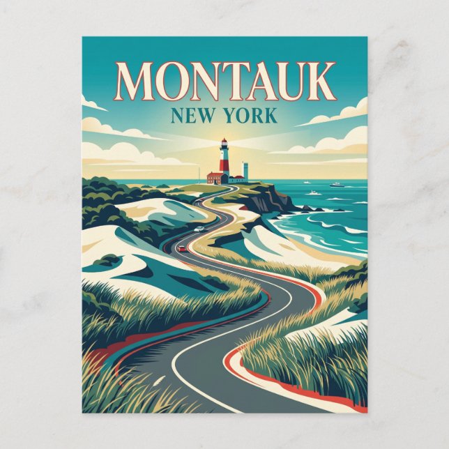 Montauk USA Postcard (Front)