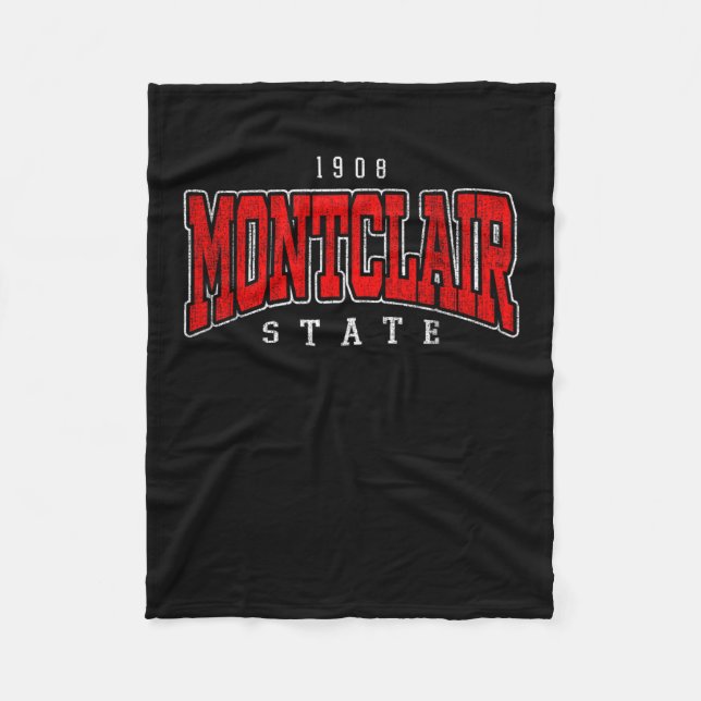 Montclair Institute of Technology Arch Retro for Fleece Blanket (Front)