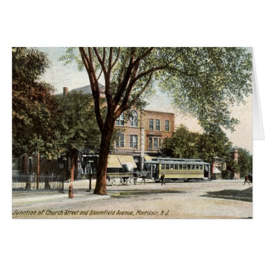 Montclair NJ 1908 Vintage Cards (Front Horizontal)