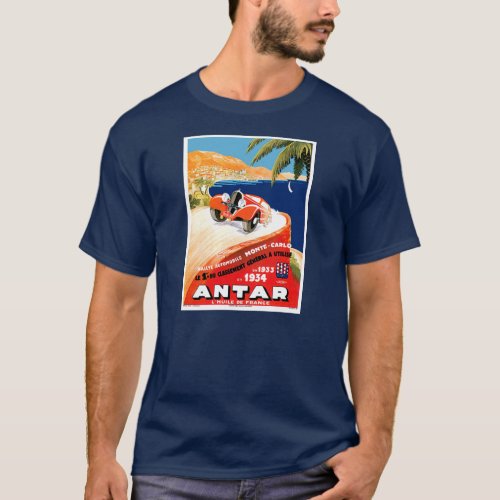 Monte Carlo Automobile Rally T_Shirt