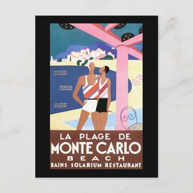 Monte Carlo Beach Postcard (Front)