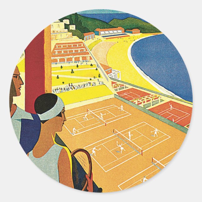 Monte Carlo Classic Round Sticker (Front)