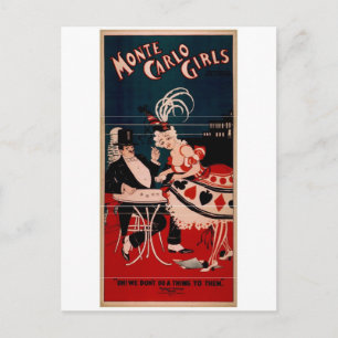 Monte Carlo Girls Postcard