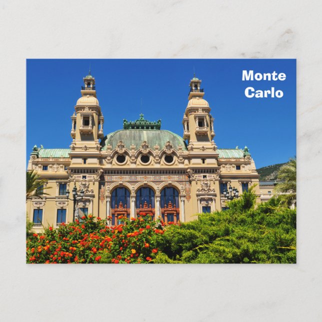 Monte  Carlo in Monaco Postcard (Front)