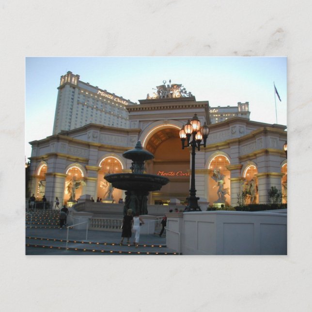 Monte Carlo Las Vegas Postcards (Front)