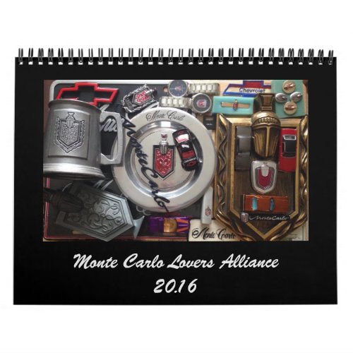 Monte Carlo Lovers Alliance FB Group 2016 Calendar