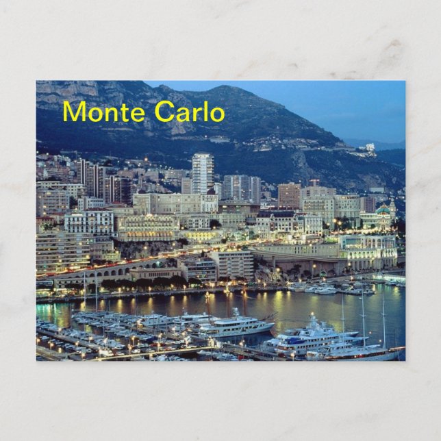 Monte Carlo magnet Postcard (Front)