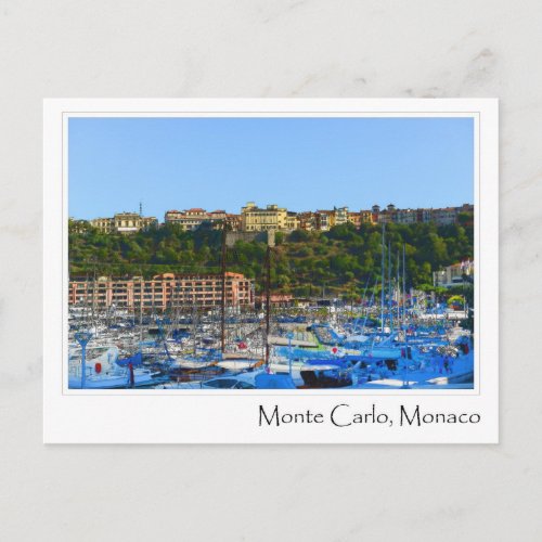 Monte Carlo Monaco Postcard
