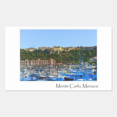 Monte Carlo Monaco Rectangular Sticker