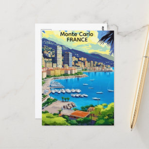 Monte Carlo Monaco Travel Postcard, Monaco Postcar Postcard