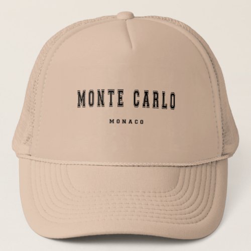 Monte Carlo Monaco Trucker Hat