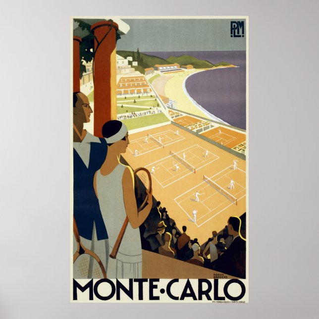 Monte Carlo Monaco Vintage Poster (Front)