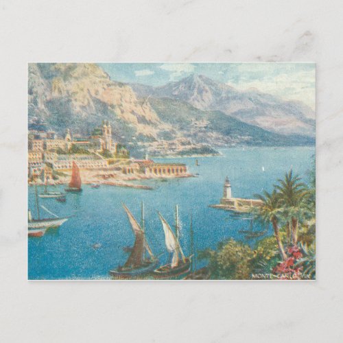 Monte Carlo Sea View Postcard