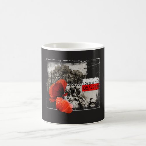 Monte Cassino Battle WW2 Czerwone Maki Poland Coffee Mug