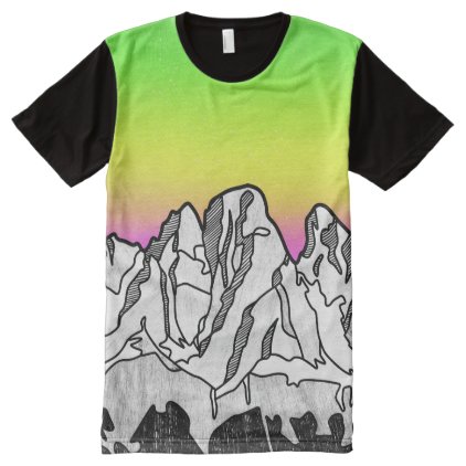 Monte Cristallo Dolomites Itally All-Over-Print Shirt