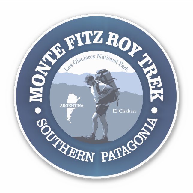 Monte Fitz Roy Trek (BG) Sticker (Front)