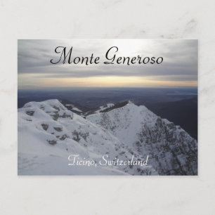 Monte Generoso, Ticino - Swiss Alps Postcard