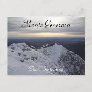 Monte Generoso, Ticino - Swiss Alps Postcard