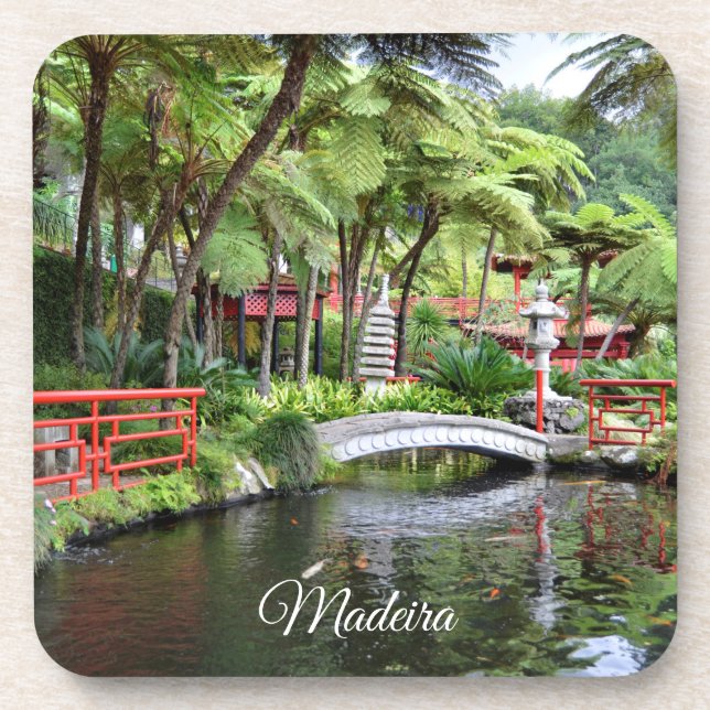 Monte Palace Madeira Tropical Gardens Photographic Beverage Coaster (Front)